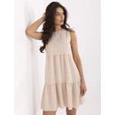 Dámske šaty s riasením WN-SK-V103-1.05 beige