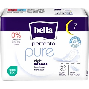 Bella Perfecta Дамски нощни превръзки Pure, 7 броя