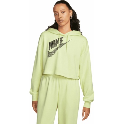 Nike NSW FLC PO Hoodie Crop DNC svetlo zelená