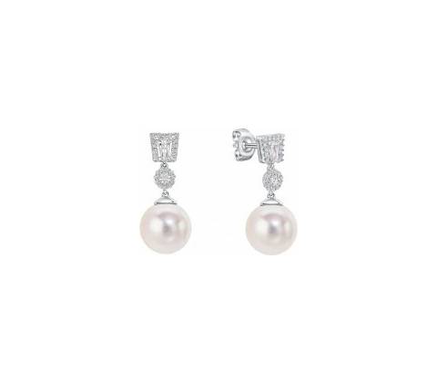 Diamonfire strieborné náušnice E6604