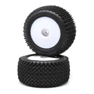 Losi Задно колело с гума Pin, блестящ диск (2): Mini-T 2.0