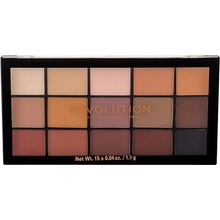 Makeup Revolution Re-Loaded paleta očních stínů Basic Mattes 15 x 1,1 g