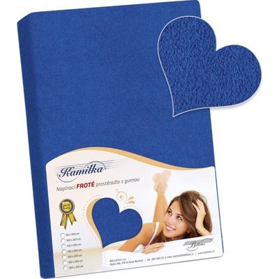 Bellatex froté prostěradlo tmavě modré 100x200
