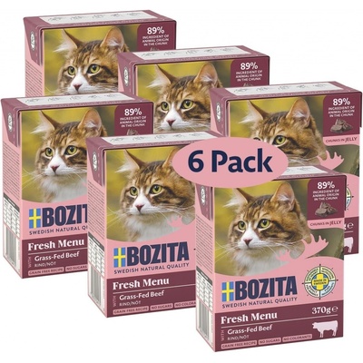 Bozita Cat kousky v želé s mletým hovězím 6 x 370 g