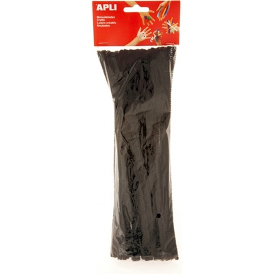 Modelovací drátky žinylka Apli, 30cm, černé