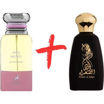 Maison Alhambra Pink Velvet + Athoor Al Alam Ameer Al Sahra