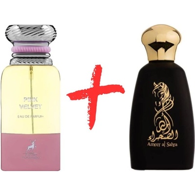 Maison Alhambra Pink Velvet + Athoor Al Alam Ameer Al Sahra