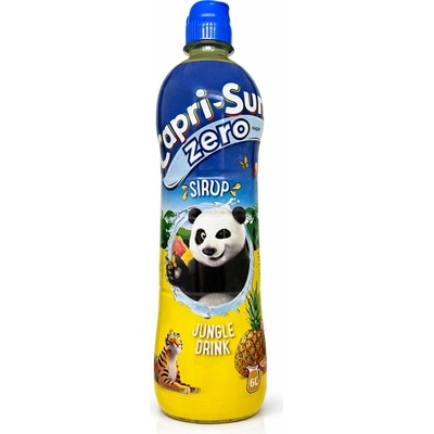 Capri-Sun Jungle ovocný sirup s příchutí exotického ovoce bez cukru 0,6 l