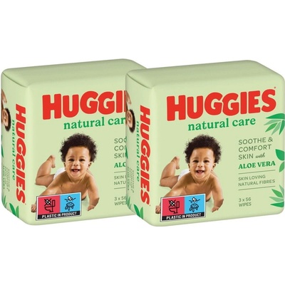 Huggies wipes PACK Natural Care Triplo 2 x 168 ks