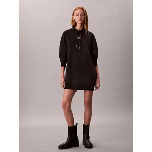 Calvin Klein Рокля ls monologo premium terry hood