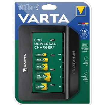 VARTA Зарядно устройство за батерии VARTA LCD Universal 57688101401 (57688101401)