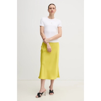Calvin Klein Пола Calvin Klein в жълто среднодълга разкроена LV044B608G (LV044B608G)
