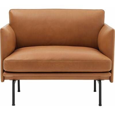 Muuto Outline Refine Leather Cognac / Black