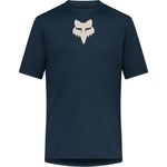 FOX Racing Мъжка фланелка с къс ръкав за колоездене Fox racing Ranger S/S Jersey Fox Head Cycling jersey - Galaxy Blue (056-3672-0711)