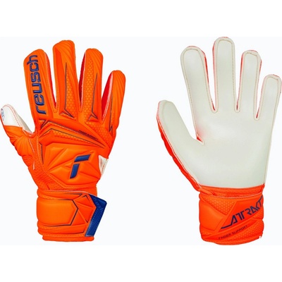 Reusch Attrakt Solid Finger Support Junior shocking orange/blue
