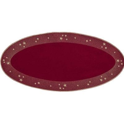 Sander Oválne prestieranie Starlight burgundy 28x58cm