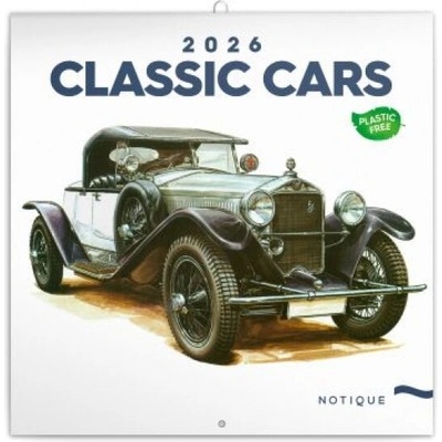 NOTIQUE Poznámkový Classic Cars Václav Zapadlík 30 x 30 cm 2026