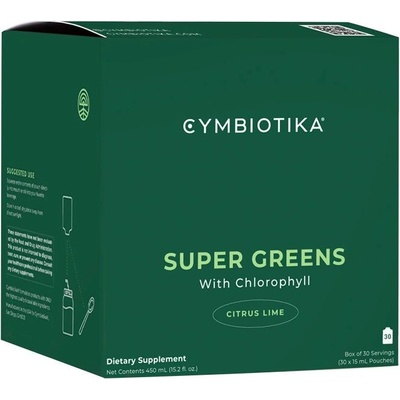 Cymbiotika Super Greens s chlorofylem citrus limetka 450 ml