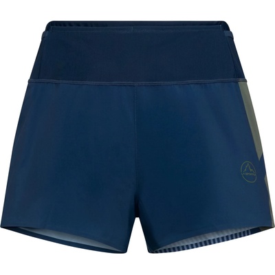 La Sportiva Мъжки панталон за бягане La Sportiva Flow 3 Short Running trousers - Night Sky / Cypress (027-1054-0311)