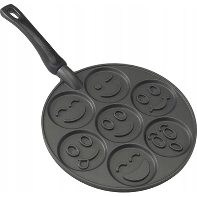 Nordic Ware Litinová pánev na lívance Smajlík 26 cm