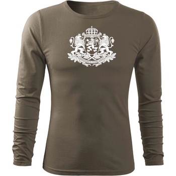 Image 1 of DRAGOWA fit-t Тениска с дълъг ръкав Герб на България, маслинова (37421)