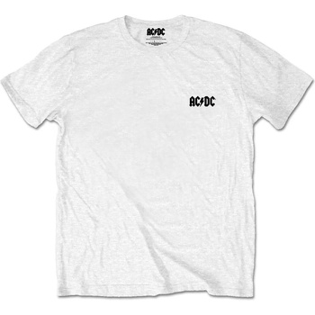 AC/DC Риза About To Rock (Back Print) Unisex White S (ACDCBPTSP06MW01)