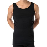 super. natural Мъжки долна фланелка с къс ръкав super. natural Sierra 140 Tank - Jet Black - размер XL (014-2123-0214)