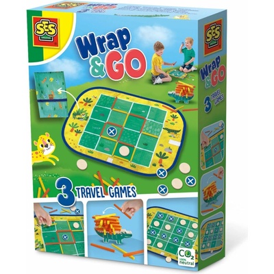 Cestovanie s hrami Wrap&Go Štyri v rade Body a štvorce Balík