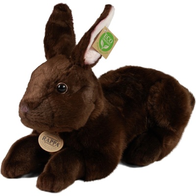 Rappa Плюшена играчка Rappa Еко приятели - Кафяво зайче, стоящо, 36 cm (209633)