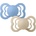 BIBS Комплект залъгалки Bibs - Supreme, 6-18 м, 2 броя, Vanilla/Sky Blue (260432)