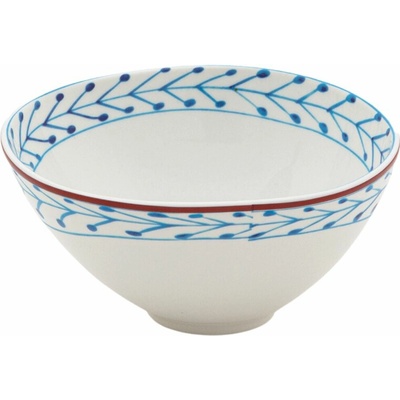 Seletti Jedálenská miska DIESEL CLASSICS ON ACID FIORI biela modrá porcelán 12 cm