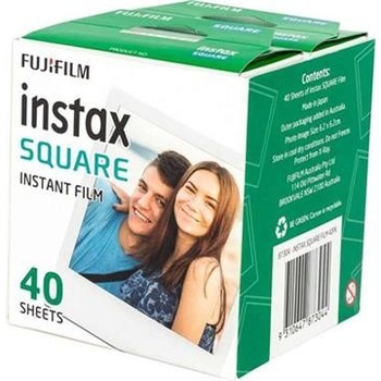 FujiFilm Instax Square Film WW 4×10 (40ks) čierna