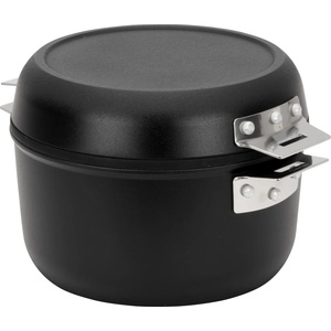 Snow Peak Тенджера Snow Peak Home & Camp Cooker Pot - Black - размер Pot 2, 5 l, Pan 0, 9 l (532-2707-0111)