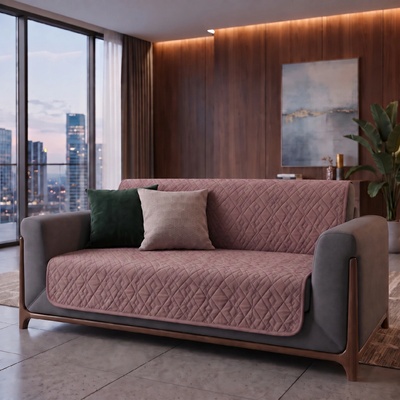 MyBestHome GOLD Přehoz na sedačku a pohovku MIKKA růžový 200x220 cm