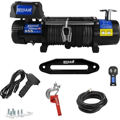 Naviják 12 V HusarWinch BST 10000 lbs syntetické lano