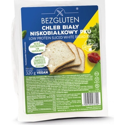 BEZGLUTEN Chléb PKU bílý nízkobílkovinný PKU 320g ct10