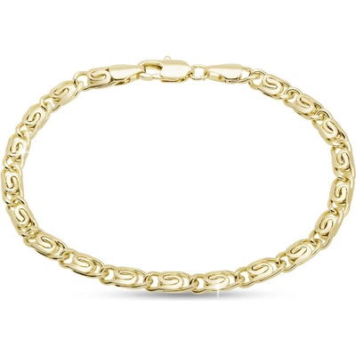 Biju Pozlacený náramek s elegantními propletenými články 3050 2003050