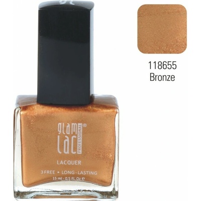 GlamLac Lak na nehty 118655 Bronze 15 ml