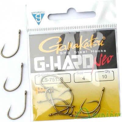 GAMAKATSU Hook G-Hard Neo Carp LS-7513B vel.8 10 ks