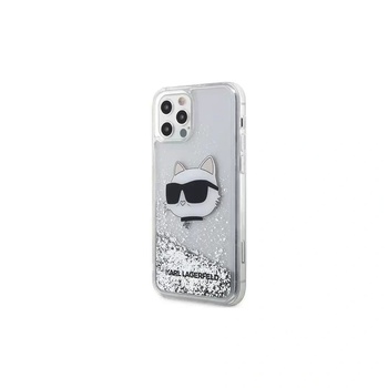 KARL LAGERFELD Калъф Karl Lagerfeld сребрист KLHCP12MLNCHCS за Apple Iphone 12 / 12 Pro (127662)