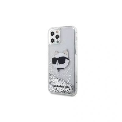 KARL LAGERFELD Калъф Karl Lagerfeld сребрист KLHCP12MLNCHCS за Apple Iphone 12 / 12 Pro (127662)