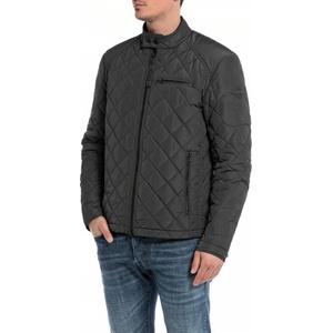 Replay Яке Replay Men's Short Wind Resistant Long Sleeve Leather Jacket - Black 098