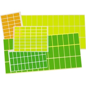  Етикети за цени 12х23 mm 48 бр. Червен неон (1917001-64)