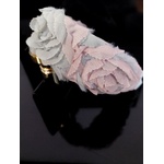 Radi handmade Диадема с розов и сив тюл и пух (809)