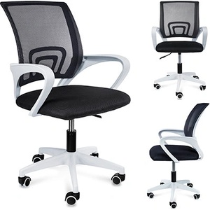 Jumi Офис стол smart, бяла основа, черен 41346 (cm-923485)