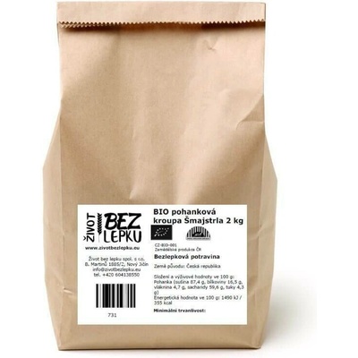 Život bez lepku BIO pohanka kroupa Šmajstrla 2 kg