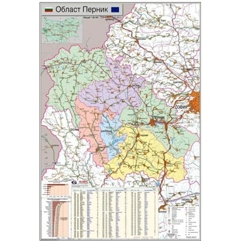 Mapmedia Карта на област Перник