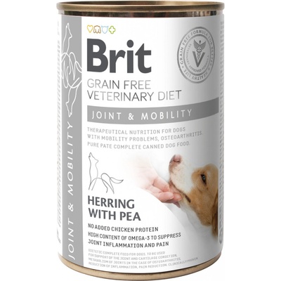 Brit Veterinary Diet Dog Grain Free Joint & Mobility Herring with Pea 400 g