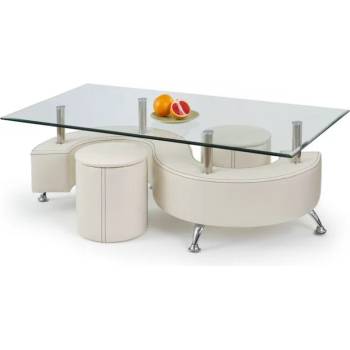 Image 1 of Комплект холна маса с табуретки Nina 3H 130 cm бял