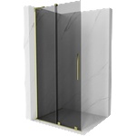 Mexen Velar L плъзгаща се душ стена Walk-in 90 x 200 см, графит 8 мм, злато - 871-090-003-43-50 (871-090-003-43-50)